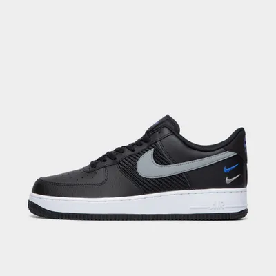 Nike Air Force 1 '07 Black / Cool Grey - Racer Blue