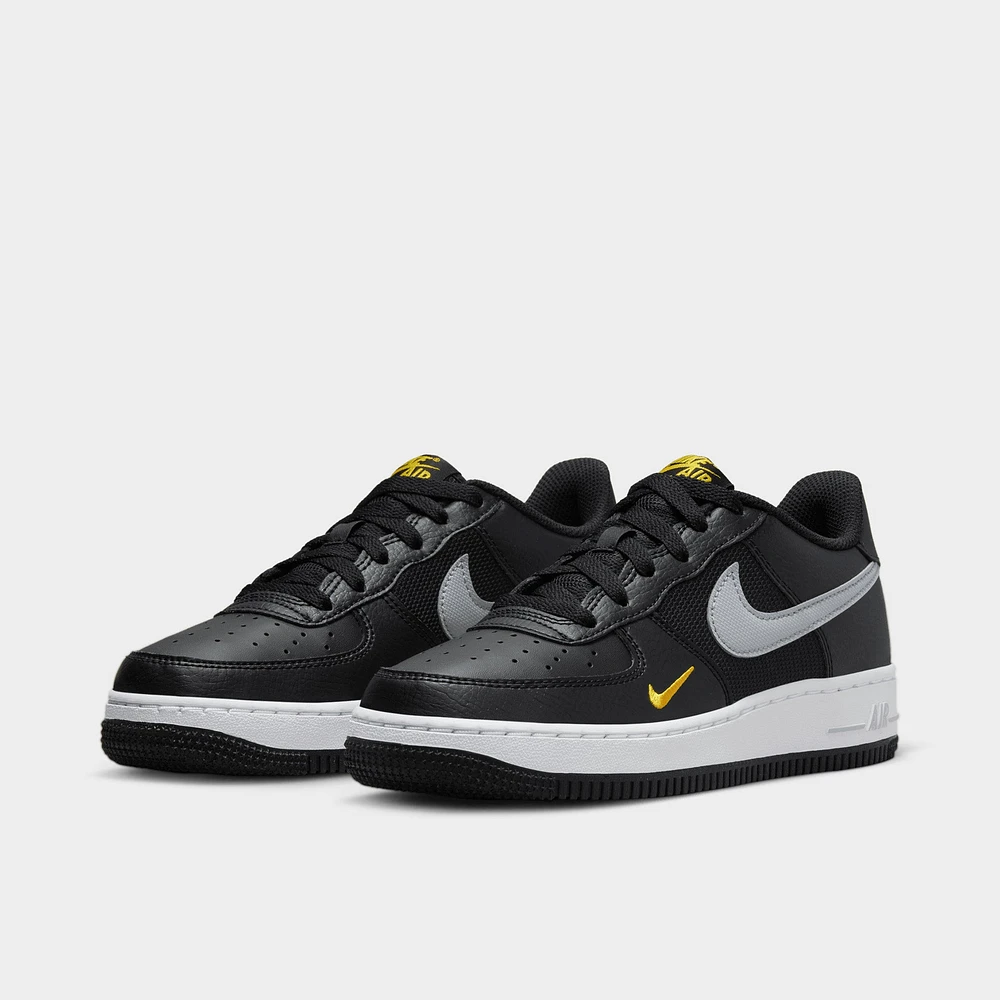 Nike Air Force 1 GS Black / Wolf Grey - University Gold