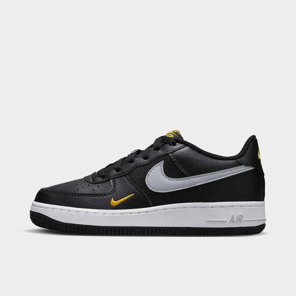 Nike Air Force 1 GS Black / Wolf Grey - University Gold