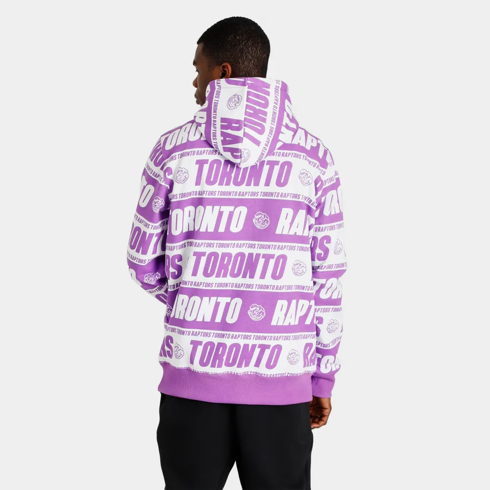 Mitchell & Ness Toronto Raptors Teamwrap Pullover Hoodie / Purple