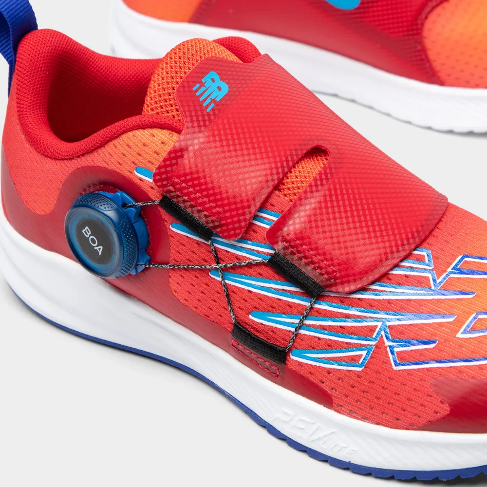 New Balance Juniors’ FuelCore Reveal v3 BOA Neo Flame / Team Red - Infinity Blue