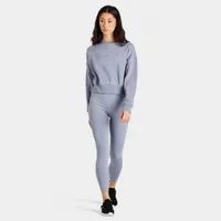 adidas Women’s Lounge Fleece Sweatshirt / Silver Violet