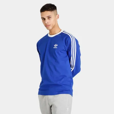 adidas Originals Adicolor 3-Stripes Long Sleeve T-shirt / Semi Lucid Blue