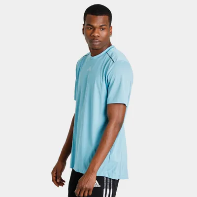 adidas Workout Base Logo T-shirt Preloved Blue / Transparent