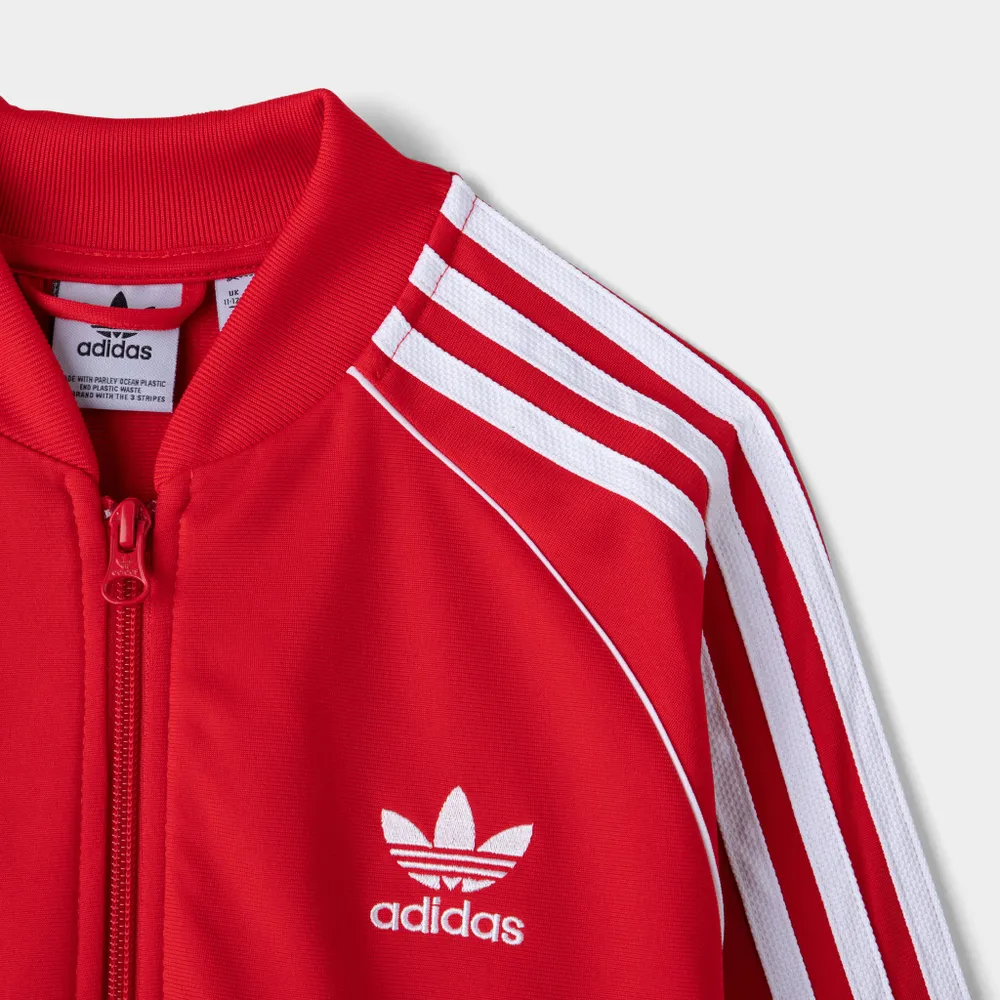 adidas Originals Juniors’ Adicolor Superstar Track Jacket / Better Scarlet