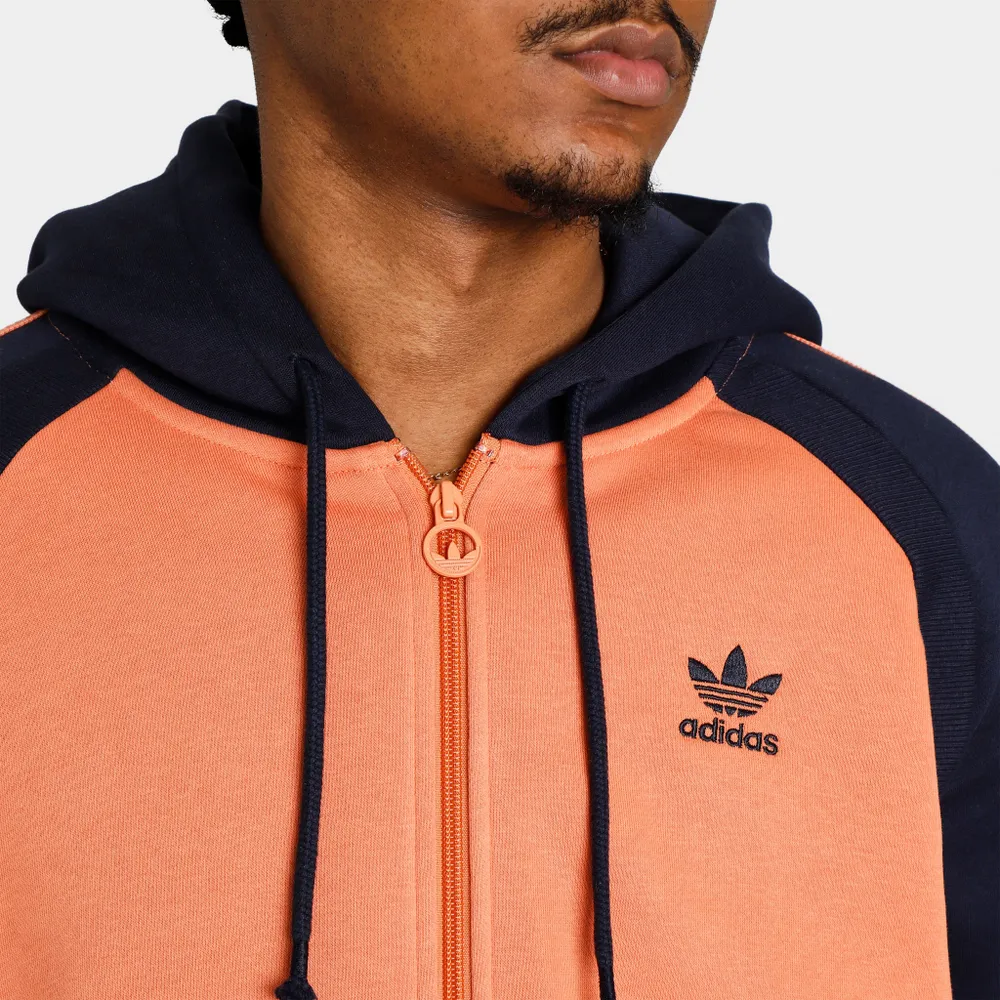 Adidas Originals SST Fleece Hooded Track Jacket Hazy Copper / Legend Ink