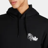 adidas Originals Fuzi Trefoil Series Pullover Hoodie / Black