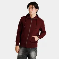 Fred Perry Hooded Zip Through Sweatshirt / Oxblood