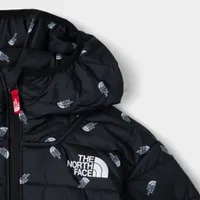 The North Face Junior Boys' Padded Jacket II / TNF Black Tossed Logo Print