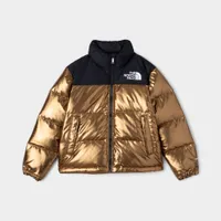 The North Face Junior Boys’ Printed 1996 Retro Nuptse Jacket / Dark Oak Metallic