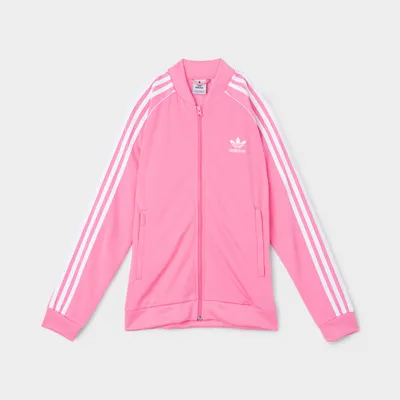 adidas Originals Juniors’ Superstar Track Top / Bliss Pink
