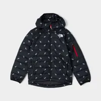 The North Face Junior Boys' Padded Jacket II / TNF Black Tossed Logo Print