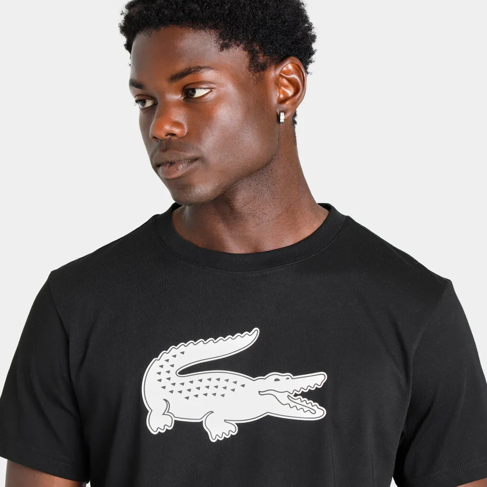 Men's SPORT 3D Print Crocodile Breathable Jersey T-Shirt BLACK/CORRIDA
