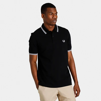 Fred Perry Twin Tipped Shirt Black / White