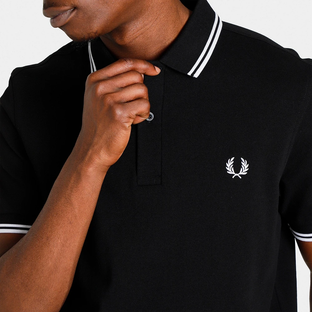 Fred Perry Twin Tipped Shirt Black / White