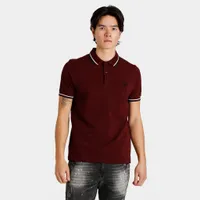 Fred Perry Twin Tipped Polo T-shirt Oxblood / Ecru - Black