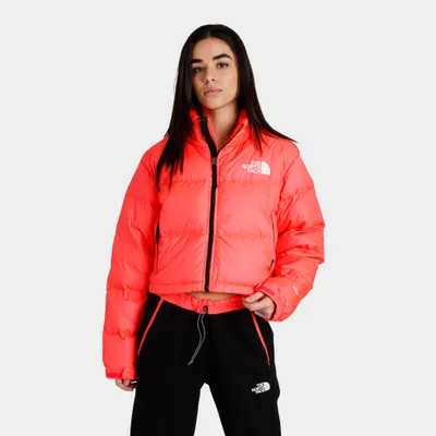 The North Face Women's Nuptse Short Jacket / Brilliant Coral