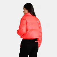 The North Face Women's Nuptse Short Jacket / Brilliant Coral