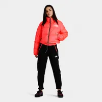 The North Face Women's Nuptse Short Jacket / Brilliant Coral