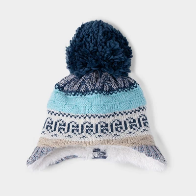 The North Face Baby Fair Isle Earflap Beanie TNF Light Grey / Multicolor