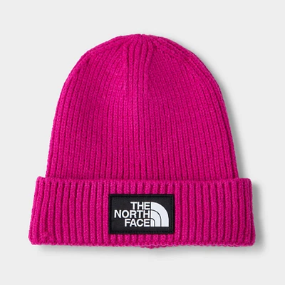 The North Face Children's Box Logo Cuffed Beanie / Fuschia Pink