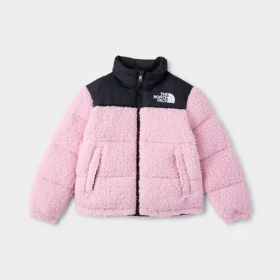 The North Face Junior Girls’ Printed 1996 Retro Nuptse Jacket / Cameo Pink