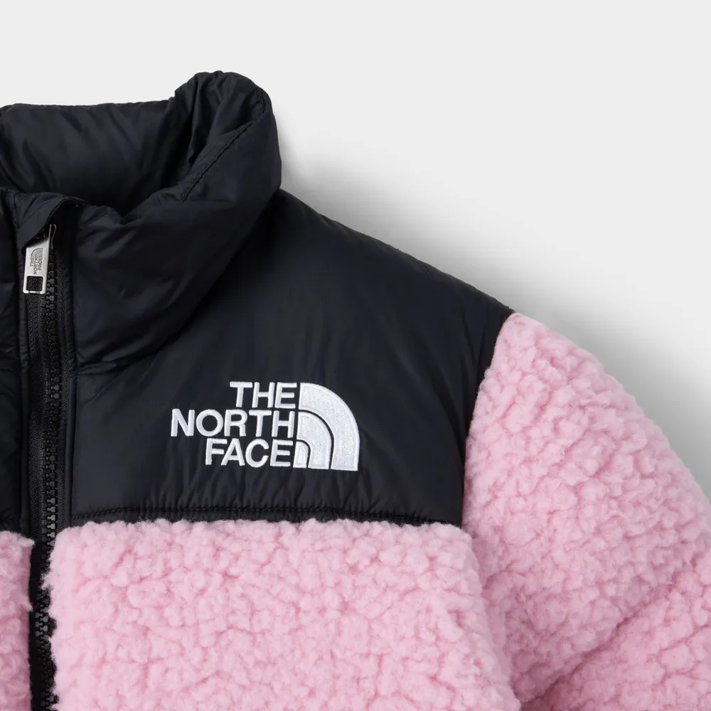 The North Face Junior Girls’ Printed 1996 Retro Nuptse Jacket / Cameo Pink