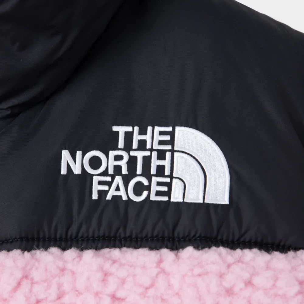 The North Face Junior Girls’ Printed 1996 Retro Nuptse Jacket / Cameo Pink