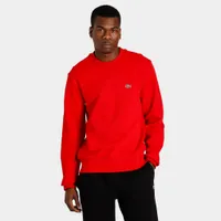 Lacoste Organic Brushed Cotton Sweatshirt / Red