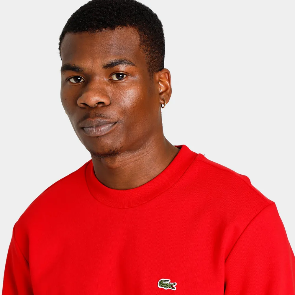 Lacoste Organic Brushed Cotton Sweatshirt / Red