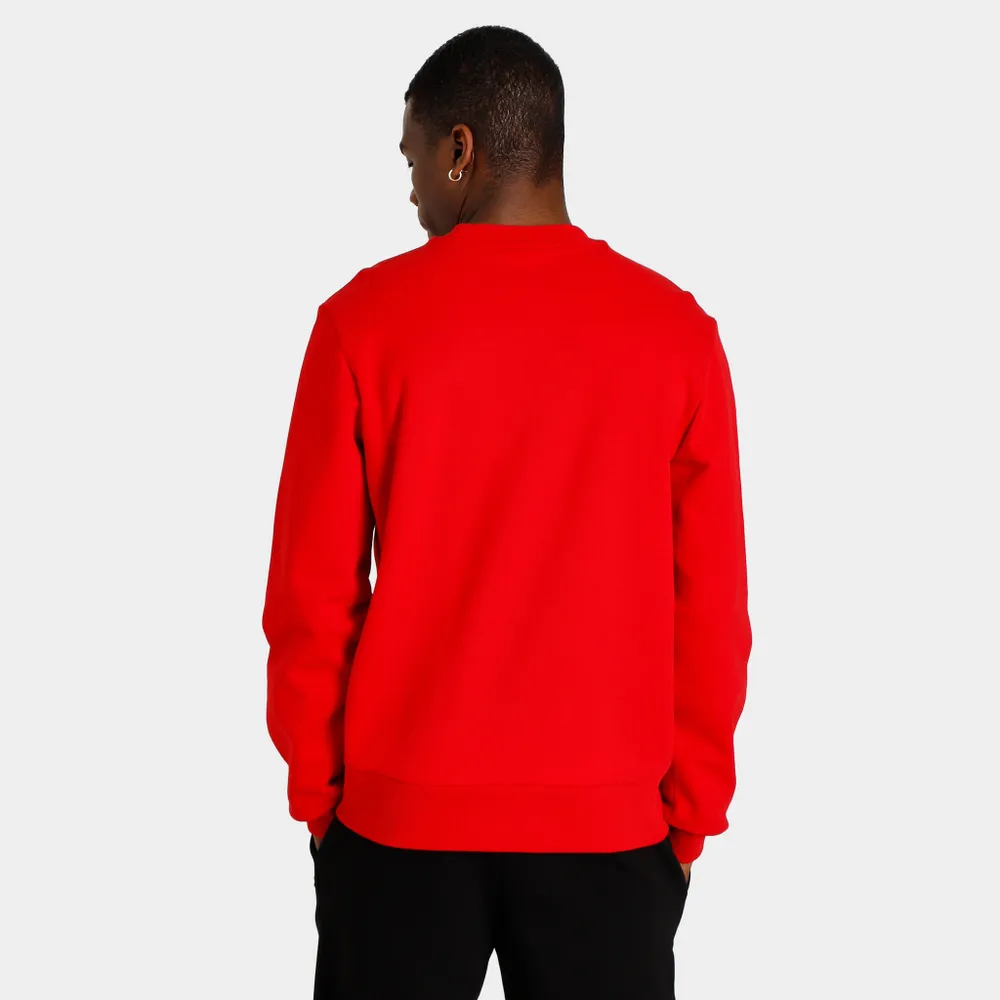 Lacoste Organic Brushed Cotton Sweatshirt / Red