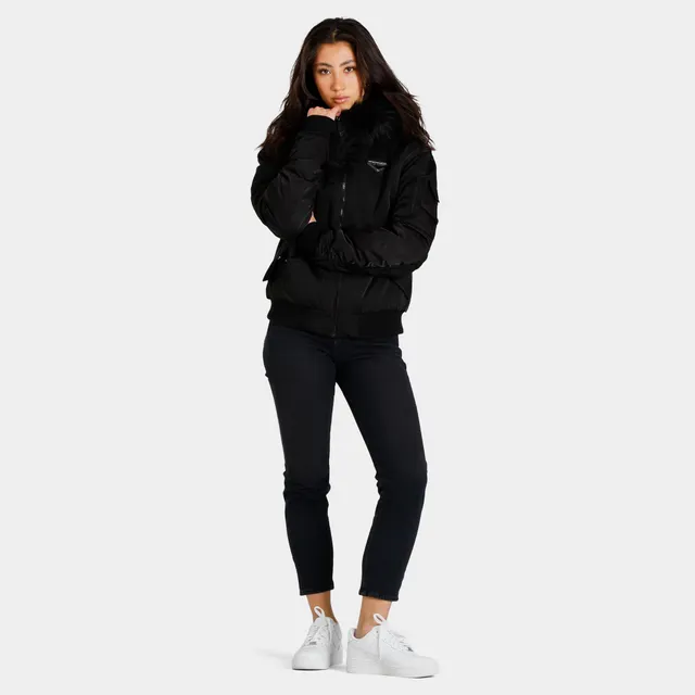 NYAMBA By Decathlon Women Black Bomber Jacket Price in India, Full