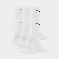 Nike Everyday Plus Cushioned Training Crew Socks (6 Pack) White / Black