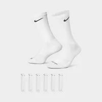 Nike Everyday Plus Cushioned Training Crew Socks (6 Pack) White / Black