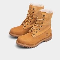 Timberland Women's Authentic Waterproof Fleece Fold-Down Boot / Wheat Nubuck