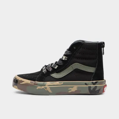 Vans Childrens' Camo Sidewall Sk8-Hi Zip / Black