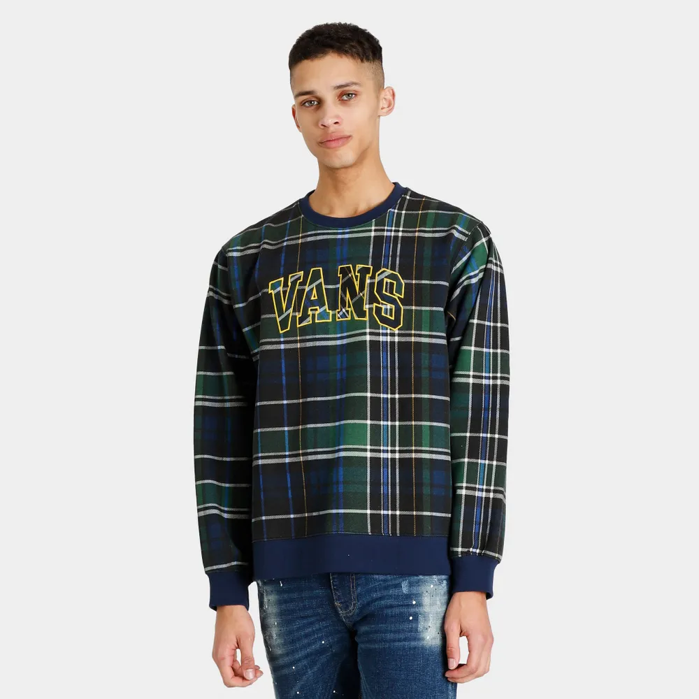 Vans Plaid Pullover Fleece Crew Eden / Black