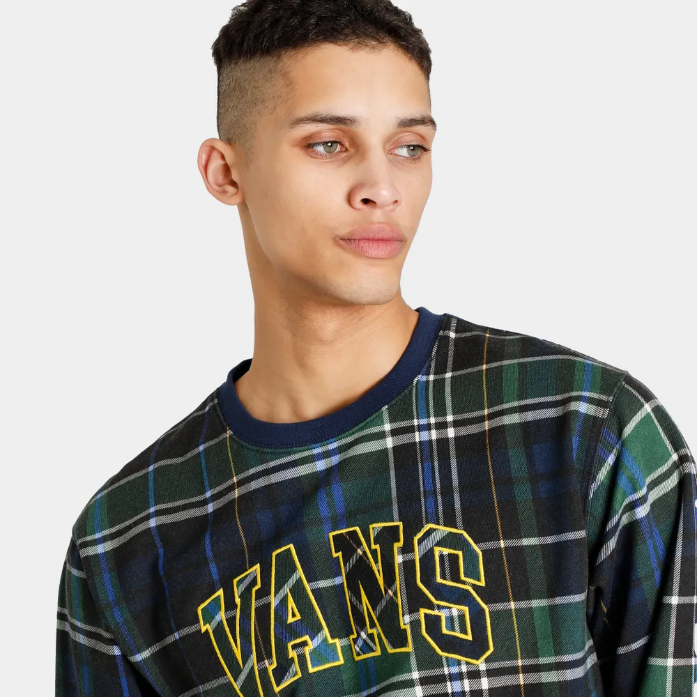 Vans Plaid Pullover Fleece Crew Eden / Black