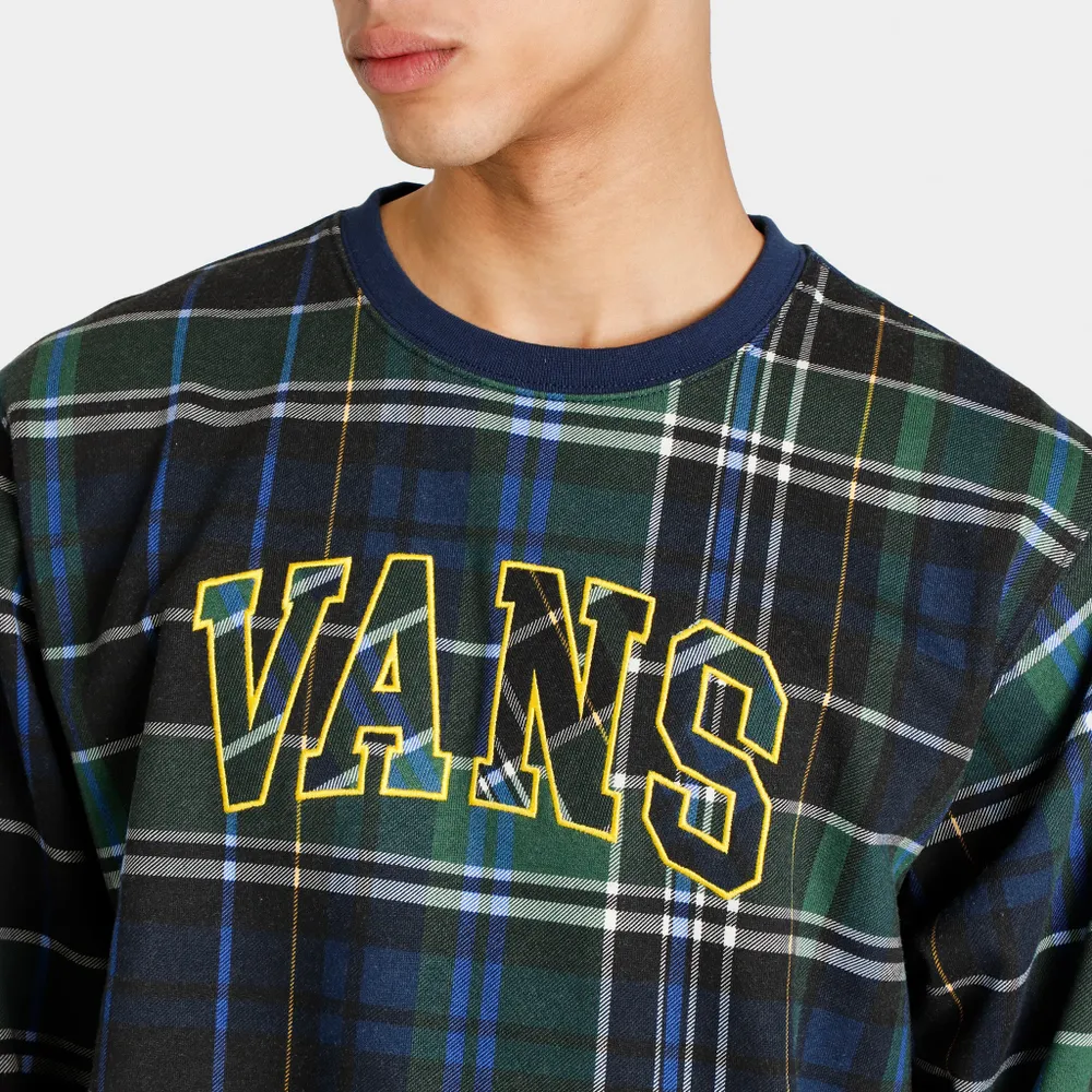 Vans Plaid Pullover Fleece Crew Eden / Black