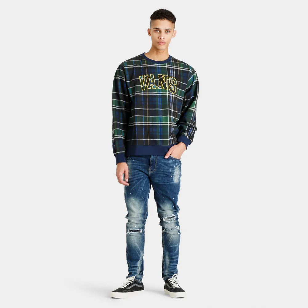 Vans Plaid Pullover Fleece Crew Eden / Black