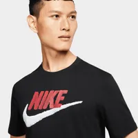 Nike Sportswear Brand Mark T-shirt Black / University Red - White