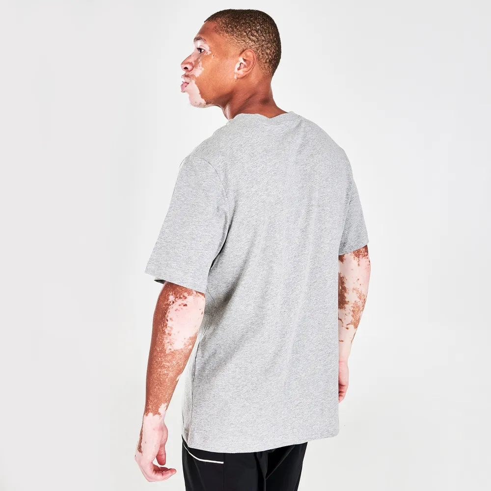 Nike Sportswear Brand Mark T-shirt Dark Grey Heather / Black - Habanero Red