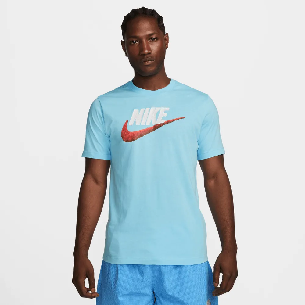 Nike Sportswear Brand Mark T-shirt Blue Chill / White - Light Crimson