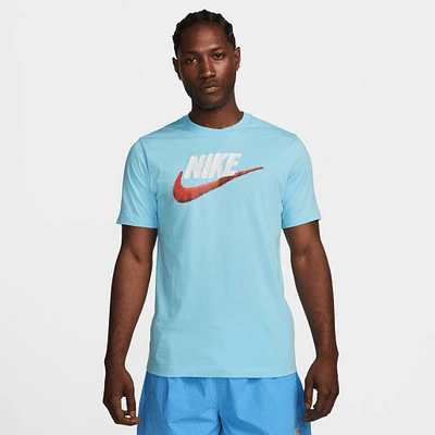 Nike Sportswear Brand Mark T-shirt Blue Chill / White - Light Crimson