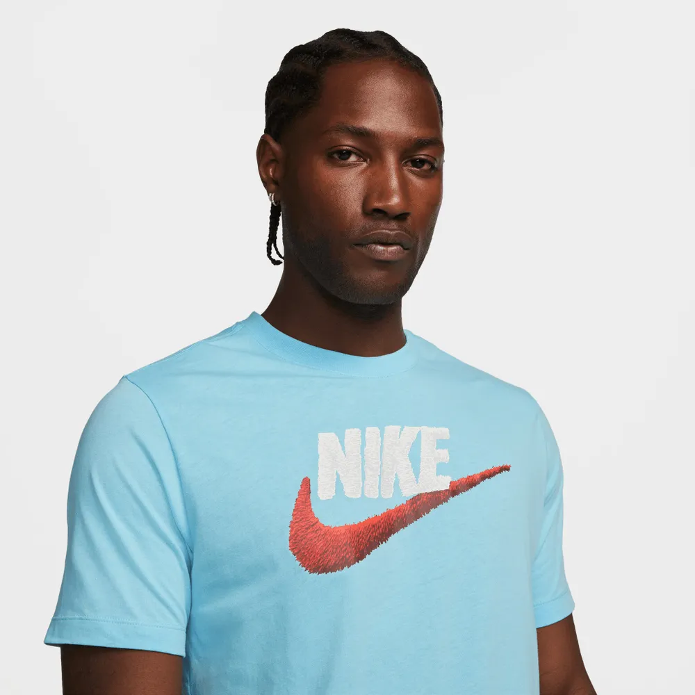 Nike Sportswear Brand Mark T-shirt Blue Chill / White - Light Crimson