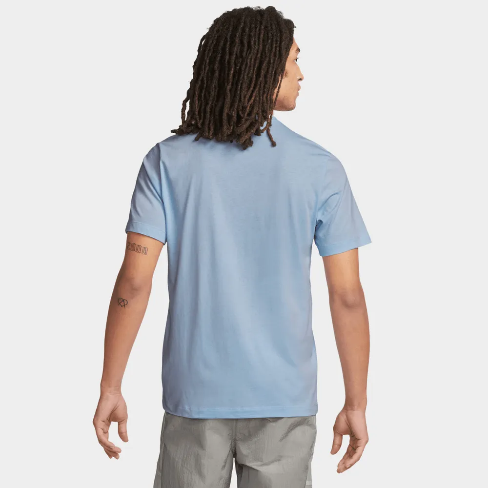 Nike Sportswear T-shirt Light Marine / Dark Marina Blue - White