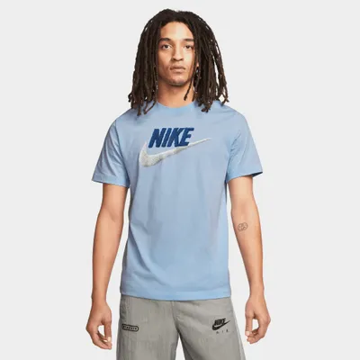 Nike Sportswear T-shirt Light Marine / Dark Marina Blue - White