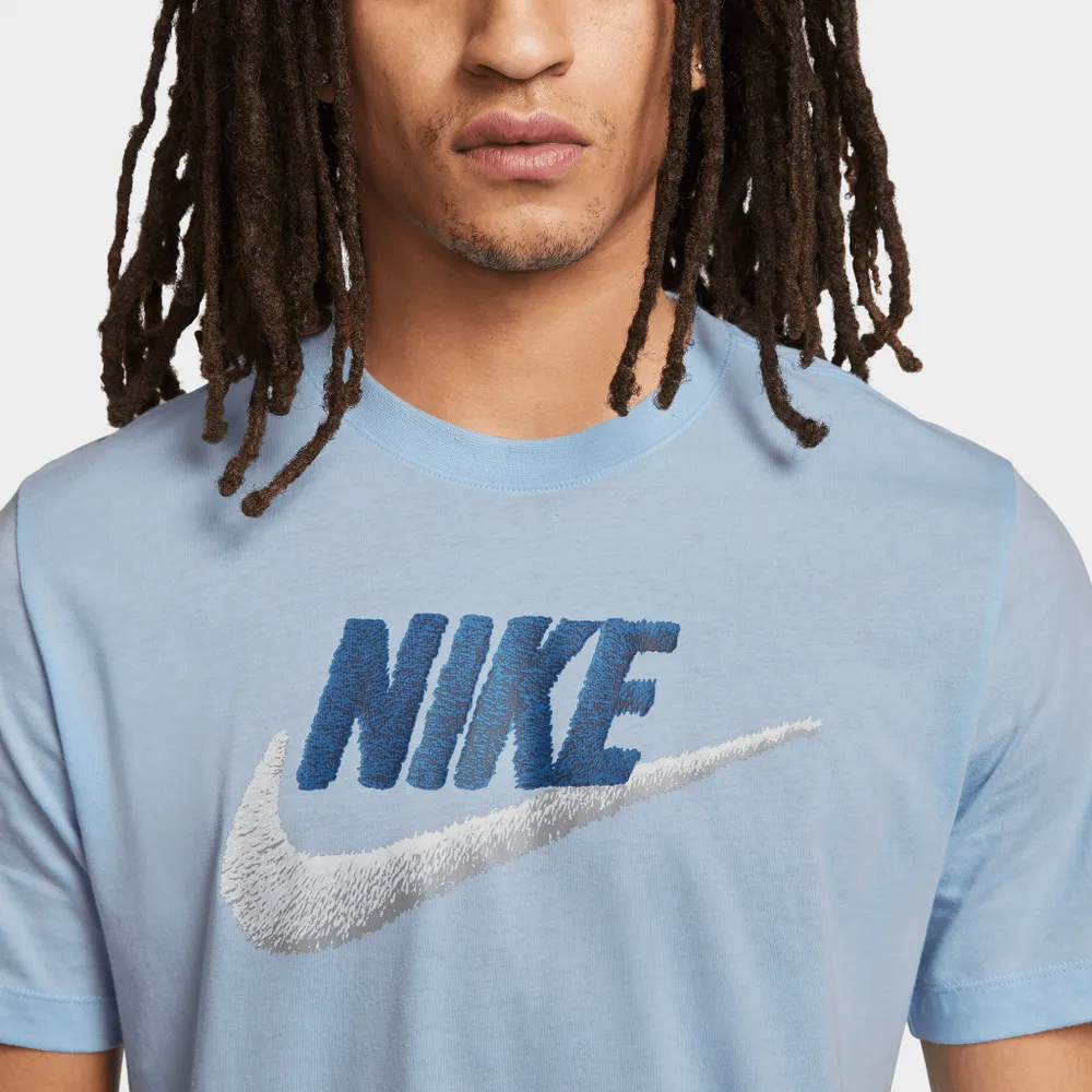 Nike Sportswear T-shirt Light Marine / Dark Marina Blue - White