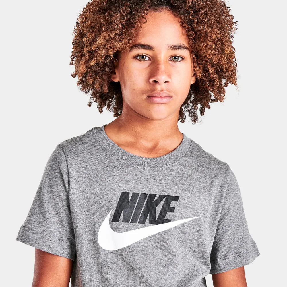 Nike Sportswear Junior Boys’ T-shirt Carbon Heather / White