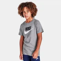 Nike Sportswear Junior Boys’ T-shirt Carbon Heather / White